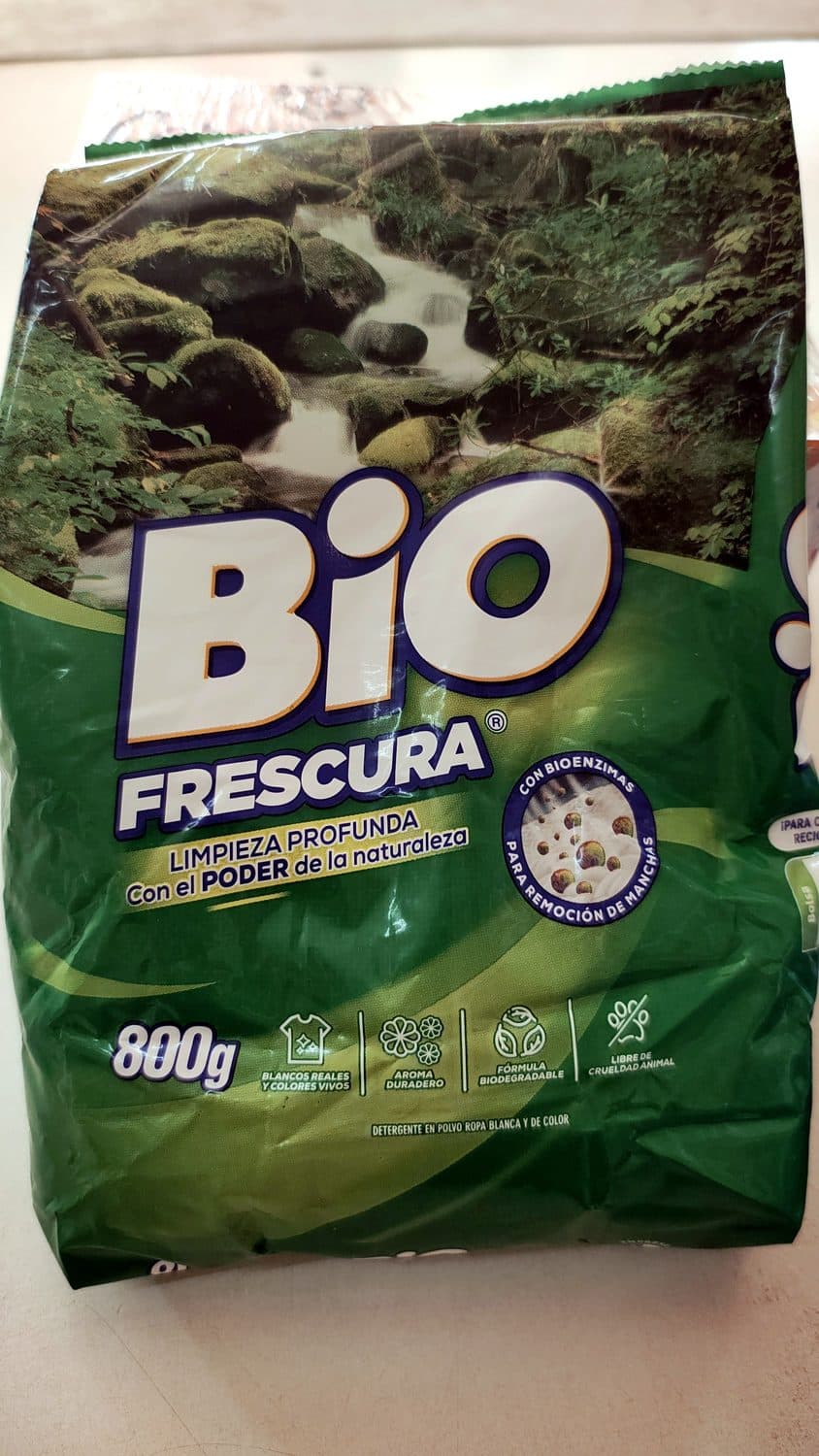 DETERGENTE POLVO VERDE BIOFRESCURA 800G
